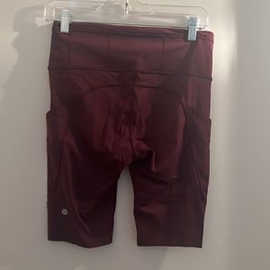 Lululemon High Waist 8in inseam shorts